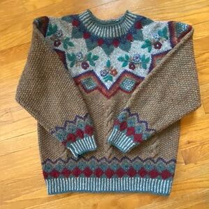 Merona Hand Knit Wool Sweater
